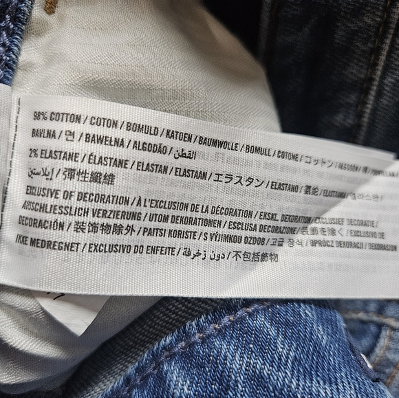 Hollister Vintage High Rise Jeans‎ Womens Size 5R Distressed Blue Rose - Picture 8 of 8